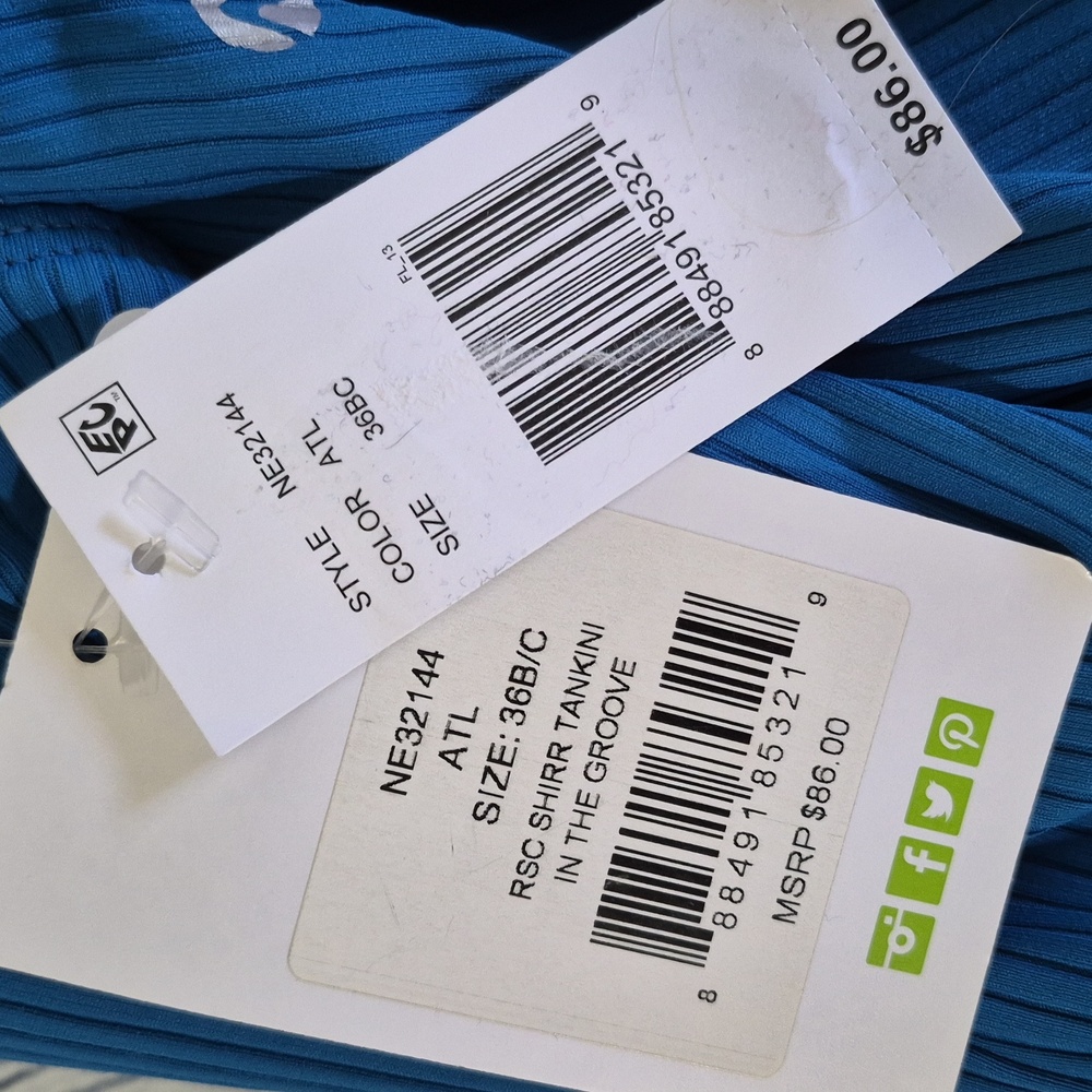 NWT N by Next Womens Shirred Tankini Top Size 36 B/C - Picture 5 of 8